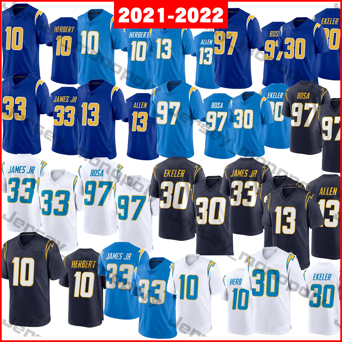 2021-2022 Football Jerseys 10 Justin Herbert 97 Joey Bosa 33 Derwin JR 13 Keenan Allen 30 Austin Ekeler, Ivory
2021-2022 Football Jerseys 10 Justin Herbert 97 Joey Bosa 33 Derwin JR 13 Keenan Allen 30 Austin Ekeler, Ivory