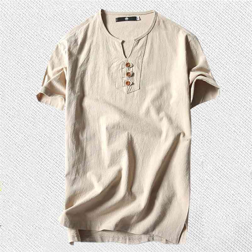 Men's T Shirts Plus Size 5XL 6XL 8XL 9XL large Oversized Linen Short Sleeve ee Male Summer Men -shirt Big 210629