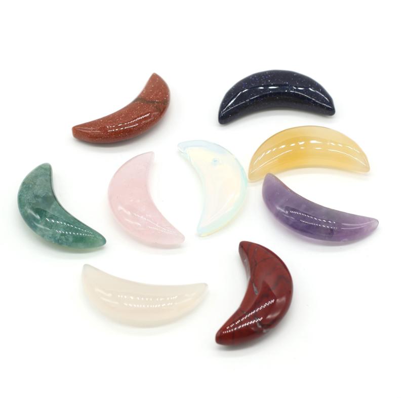 Charms Natural Stone Pendant Red Agat Rose Quartzs Moon Shape No Hole For Making DIY Jewelry Necklace 13x37mm, Bronze;silver
Charms Natural Stone Pendant Red Agat Rose Quartzs Moon Shape No Hole For Making DIY Jewelry Necklace 13x37mm, Bronze;silver