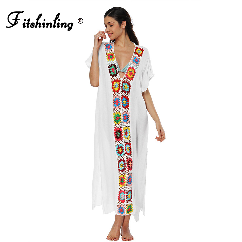 Fitshinling Handmade Crochet Patchwork Long Dress Summer V Ne Split Sim Sexy Pareo Holiday Bohemian Oversized Beach Vestidos
Fitshinling Handmade Crochet Patchwork Long Dress Summer V Ne Split Sim Sexy Pareo Holiday Bohemian Oversized Beach Vestidos