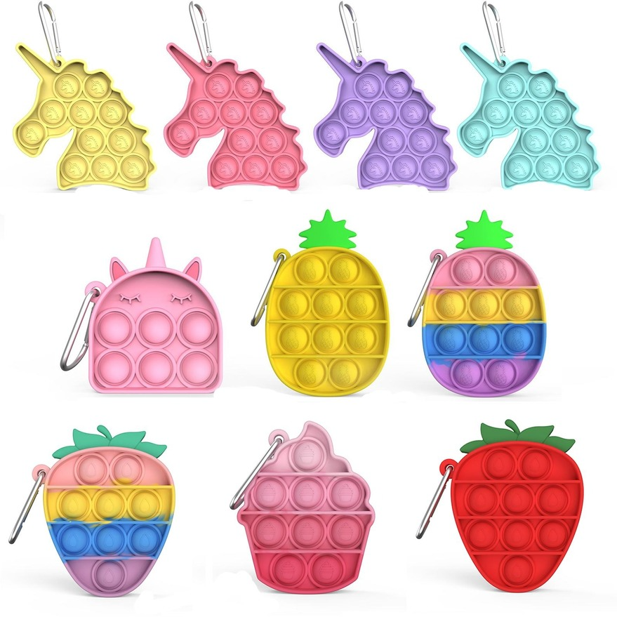 Cute keychain its mini unicorn pineapple simple dimple toy animal charm trinket push fidget car key holder key DHL gyq
Cute keychain its mini unicorn pineapple simple dimple toy animal charm trinket push fidget car key holder key DHL gyq