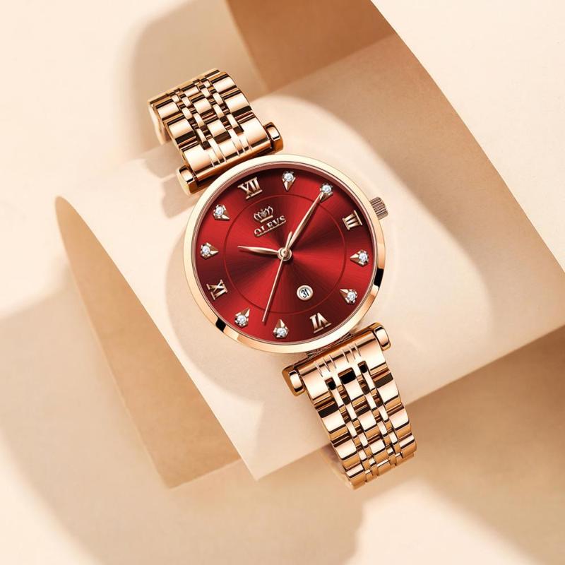 Wristwatches Rose Gold Fashion Women's Watches Diamond Elegant Ladies Wristwatch Quartz Waterproof Female Clock Relogio Feminin, Slivery;brown
Wristwatches Rose Gold Fashion Women's Watches Diamond Elegant Ladies Wristwatch Quartz Waterproof Female Clock Relogio Feminin, Slivery;brown