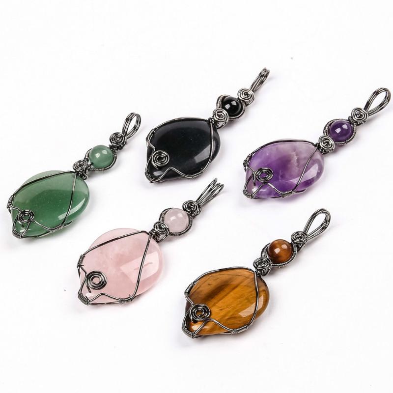 Charms Natural Semi-precious Stone Tiger Eye Aventurine Water Drop Metal Winding Pendant For Jewelry Making DIY Necklace Accessories, Bronze;silver
Charms Natural Semi-precious Stone Tiger Eye Aventurine Water Drop Metal Winding Pendant For Jewelry Making DIY Necklace Accessories, Bronze;silver