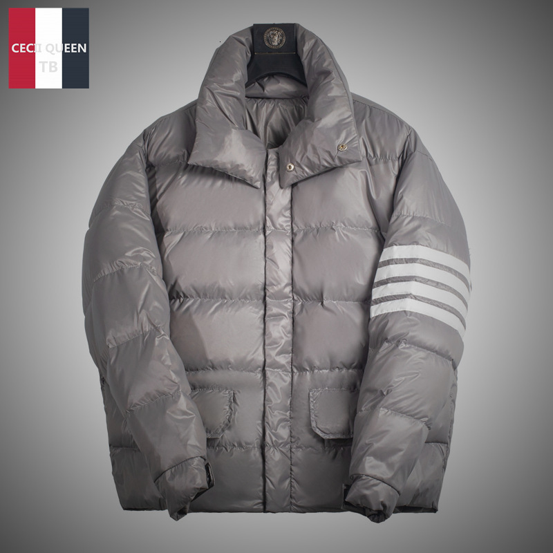 down coat tb winter 90 white duck zipper thickened bread stand collar women's jacket korean wear men's and warm, Black
down coat tb winter 90 white duck zipper thickened bread stand collar women's jacket korean wear men's and warm, Black
