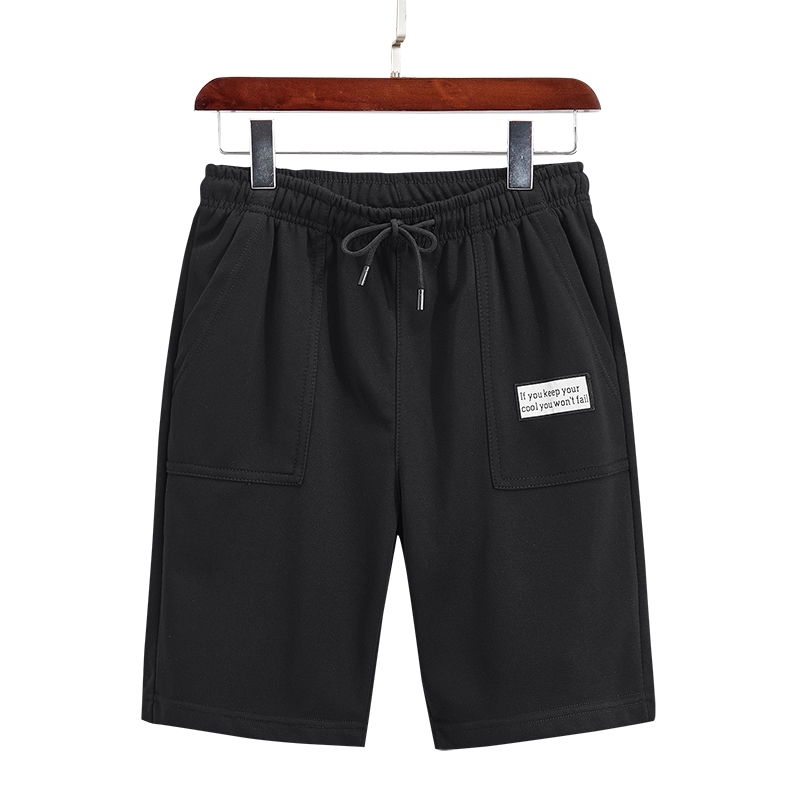 100% Black Shorts Men Summer Casual Runing Short Masculino Mid-wise Elastic Gym Fitness Short Pants Men Borad Oversized 4xl 210601