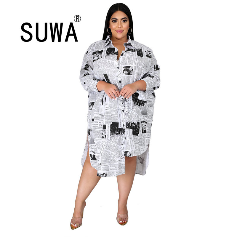 Spring Summer Women Midi Dress Vintage Letter Turn Collar Long Sleeve Single-Breasted Female Blouse Wholesale Plus Size Clothing 210525, White
Spring Summer Women Midi Dress Vintage Letter Turn Collar Long Sleeve Single-Breasted Female Blouse Wholesale Plus Size Clothing 210525, White