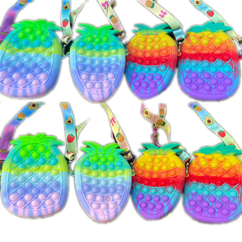 DHL SHIP 4 Styles Cute Creativity Bag Rainbow Macaron Fidget Toy Simple Dimple Anti-stress Sensory Bubble Pineapple Strawberry Hand Bags XB0826A
DHL SHIP 4 Styles Cute Creativity Bag Rainbow Macaron Fidget Toy Simple Dimple Anti-stress Sensory Bubble Pineapple Strawberry Hand Bags XB0826A