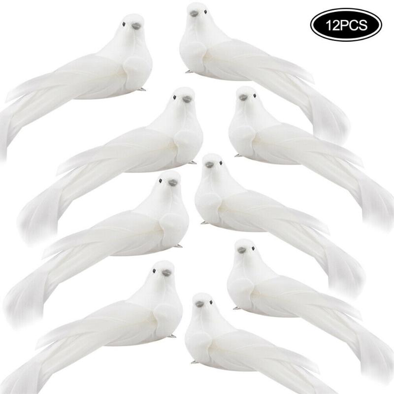 Christmas Decorations 12pcs Artificial Pigeon Birds Simulation Feather Tree Wedding Party Craft Ornaments Home Living Room Decor
Christmas Decorations 12pcs Artificial Pigeon Birds Simulation Feather Tree Wedding Party Craft Ornaments Home Living Room Decor