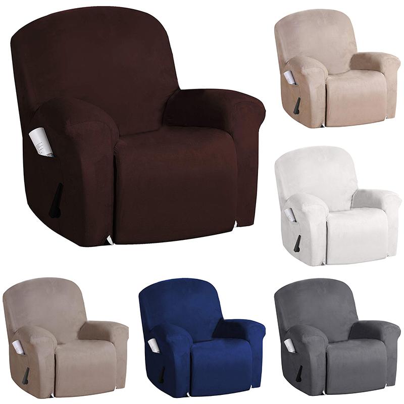 Chair Covers All-inclusive Recliner Sofa Cover Suede Massage Stretch Slipcover Non-slip Armchair Case Living Room Decor