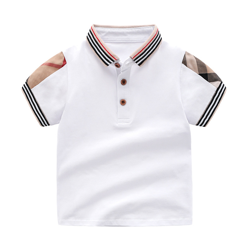 Retail Summer Baby Boys Girls T-shirts Cotton Kids Clothing Short Sleeve T Shirt High Quality Children Turn-down Collar Plaid T-shirt, White
Retail Summer Baby Boys Girls T-shirts Cotton Kids Clothing Short Sleeve T Shirt High Quality Children Turn-down Collar Plaid T-shirt, White