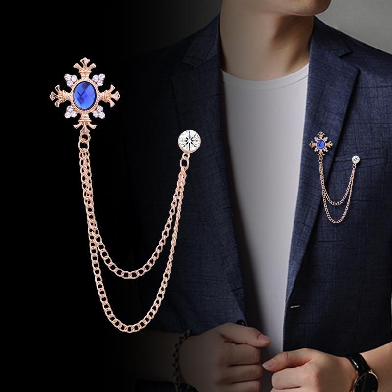 Pins, Brooches Korean Fsahion Rhinestone Cross Brooch Crystal Tassel Chain Lapel Pins Men's Shirt Collar Badge For Women Jewelry Accessories
Pins, Brooches Korean Fsahion Rhinestone Cross Brooch Crystal Tassel Chain Lapel Pins Men's Shirt Collar Badge For Women Jewelry Accessories