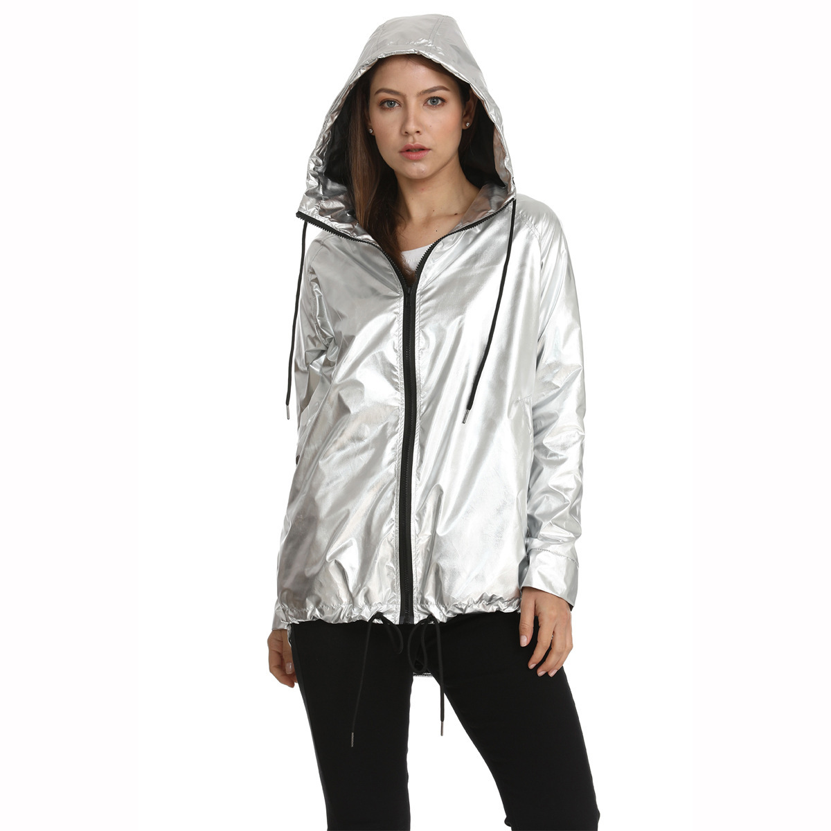 Women' Hoodies & Sweatshirts Selling Clothing In Europe and America, Metallic Loose Hooded Sweater, Waterproof Jacket Als010 402I, Rose red
Women' Hoodies & Sweatshirts Selling Clothing In Europe and America, Metallic Loose Hooded Sweater, Waterproof Jacket Als010 402I, Rose red