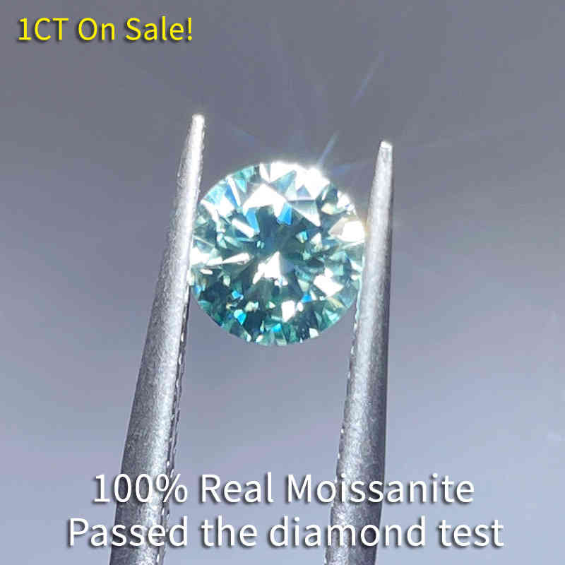 Big Real Stone 1CT 6.5MM Blue-green Loose Lab-grown Diamonds Color D VVS 3EX Moissanite For Rings
Big Real Stone 1CT 6.5MM Blue-green Loose Lab-grown Diamonds Color D VVS 3EX Moissanite For Rings