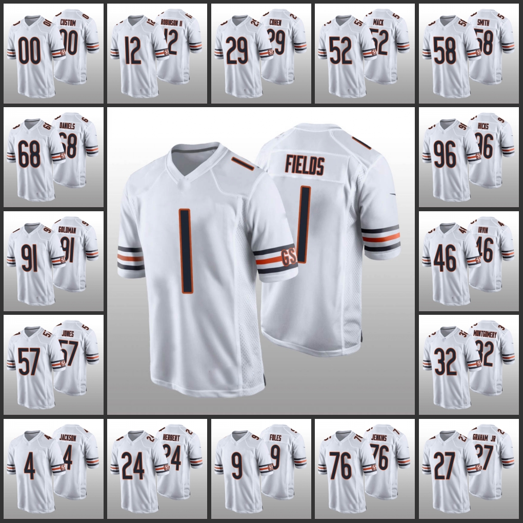 Chicago''Bears''Men #52 Khalil Mack 32 David Montgomery 1 Justin Fields 58 Roquan Smith Women Youth Custom White Draft Game Jersey, Black;red
Chicago''Bears''Men #52 Khalil Mack 32 David Montgomery 1 Justin Fields 58 Roquan Smith Women Youth Custom White Draft Game Jersey, Black;red