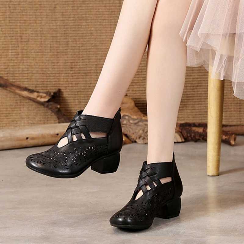 Classic luxury Designer Women's Reto Thick-heeled Soft Sandals Leather Outer Fish Mouth Slippers Ladies Comfortable Versatile Mid-heele, Black
Classic luxury Designer Women's Reto Thick-heeled Soft Sandals Leather Outer Fish Mouth Slippers Ladies Comfortable Versatile Mid-heele, Black