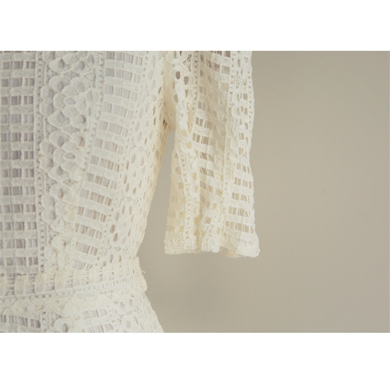 Fashion Korean Temperamen Summer Dresses Women's Square Neck Slim Lace Hollow Out Trumpet Mermaid Dress 210520