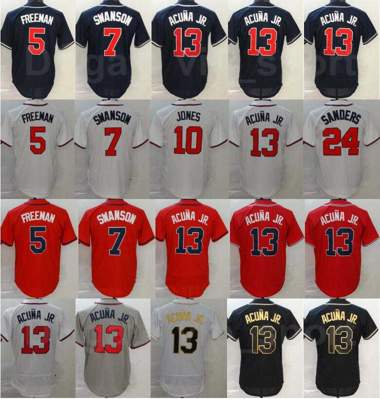 Men Baseball 13 Ronald Acuna Jr Jersey 5 Freddie Freeman 7 Dansby Swanson 24 Deion Sanders 10 Chipper Jones Flexbase Cool Base Cooperstown, 5 navy blue
Men Baseball 13 Ronald Acuna Jr Jersey 5 Freddie Freeman 7 Dansby Swanson 24 Deion Sanders 10 Chipper Jones Flexbase Cool Base Cooperstown, 5 navy blue