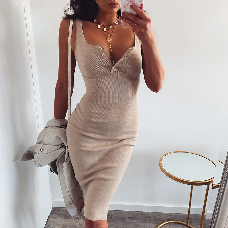 White Mini Dress Women Backless Sexy Bodycon Dresses Party Club Sleeveless Knitted Beach Dress Holiday Elegant Summer 210331Z
