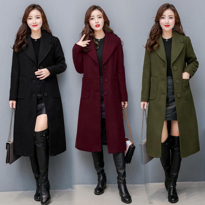 Women's Wool & Blends 2021 Autumn Winter Women Wool& Jackets Mid-Long Ladies Outerwear Pockets Loose Basic Coats Plus Size 4XL, Black
Women's Wool & Blends 2021 Autumn Winter Women Wool& Jackets Mid-Long Ladies Outerwear Pockets Loose Basic Coats Plus Size 4XL, Black