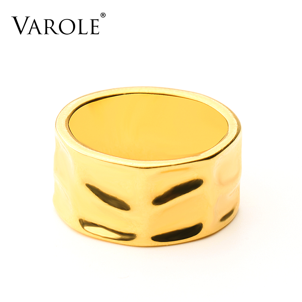 VAROLE Concave Texture Rings For Women Gold Color Cute Ring Anillos Friends Gift Fashion Jewelry
VAROLE Concave Texture Rings For Women Gold Color Cute Ring Anillos Friends Gift Fashion Jewelry