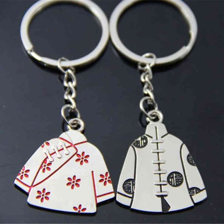 Key Rings Creative Chinese Style Tang Cartoon Couple Chain Fixed Advertising Gift Pendant System Lettering