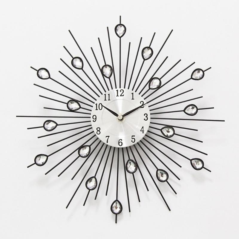 Wall Clocks Metal Wire Crystal Hanging Clock Iron Mute Living Room Bedroom European American One Product Drop
Wall Clocks Metal Wire Crystal Hanging Clock Iron Mute Living Room Bedroom European American One Product Drop