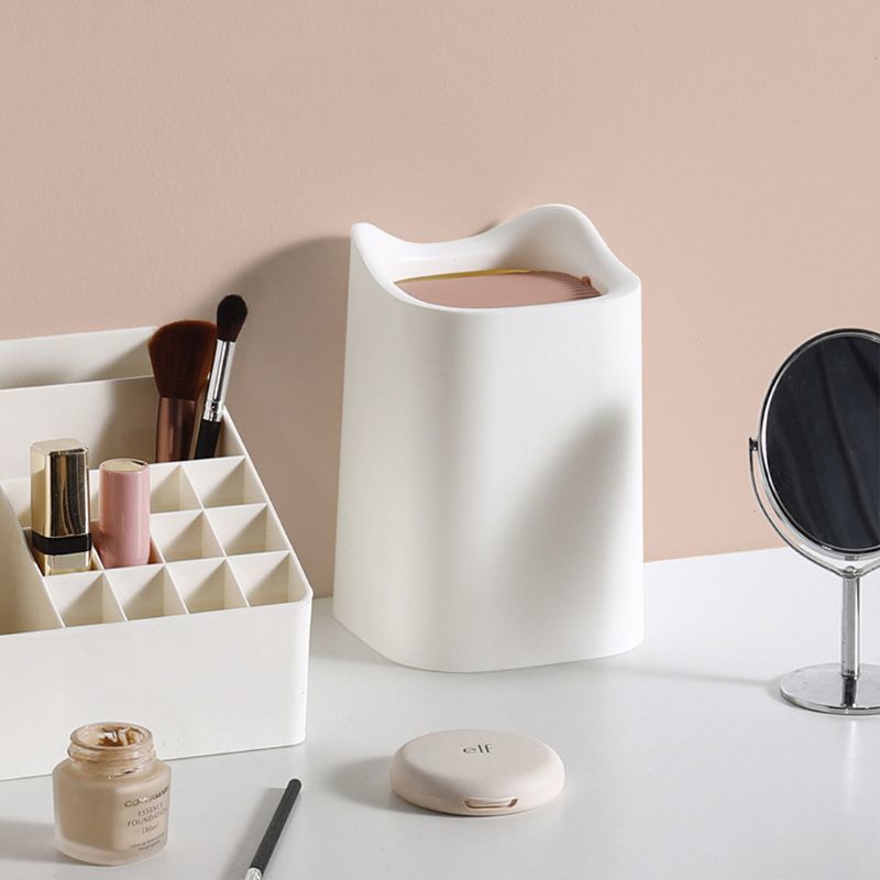 Desktop Mini Flip Trash Bin Garbage Miscellaneous Storage Box Trash Bin Car Trash Bin