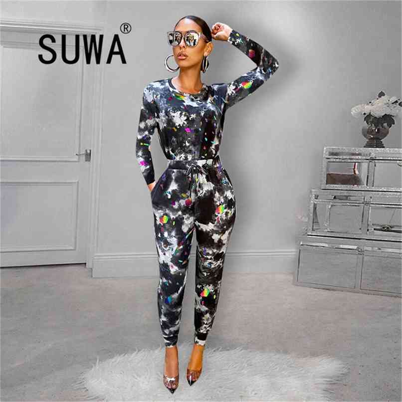 Tracksuit Women Two Piece Outfits Matching Sets Tie Dye Long Sleeve Pullover Tops High Waist Pants Cool Girl Streetwear 210525, Black
Tracksuit Women Two Piece Outfits Matching Sets Tie Dye Long Sleeve Pullover Tops High Waist Pants Cool Girl Streetwear 210525, Black