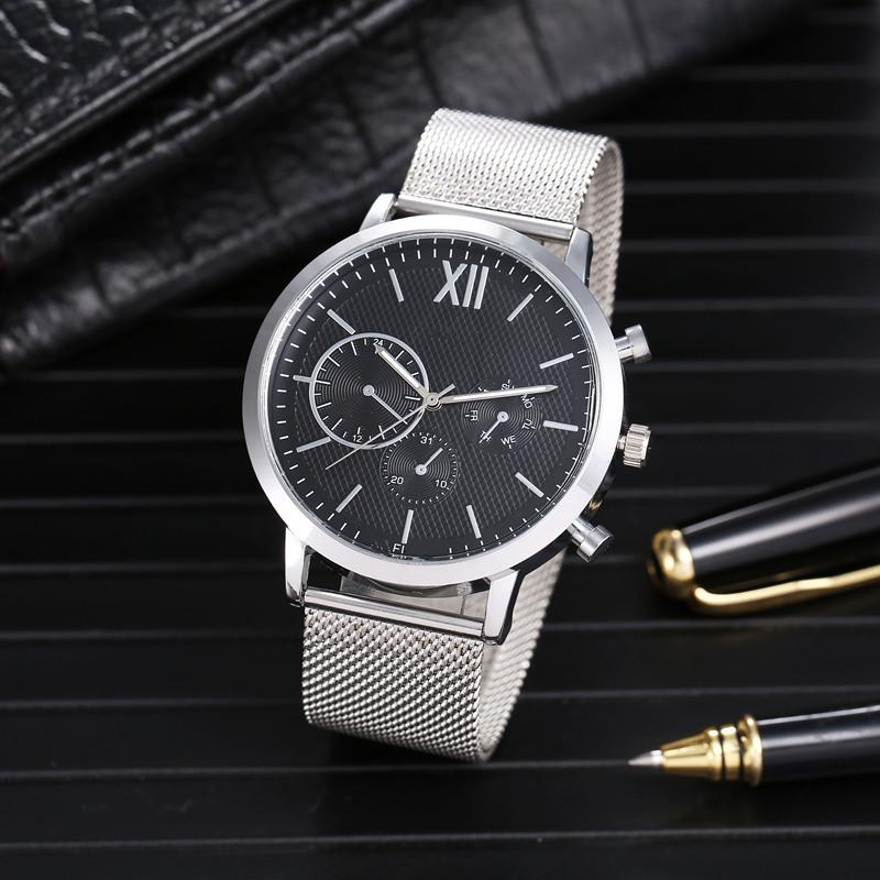 Wristwatches Quartz Watches For Men Luxury Big Dial Mesh Band Watch Men's Sports Clock Relogio Masculino, Silver
Wristwatches Quartz Watches For Men Luxury Big Dial Mesh Band Watch Men's Sports Clock Relogio Masculino, Silver
