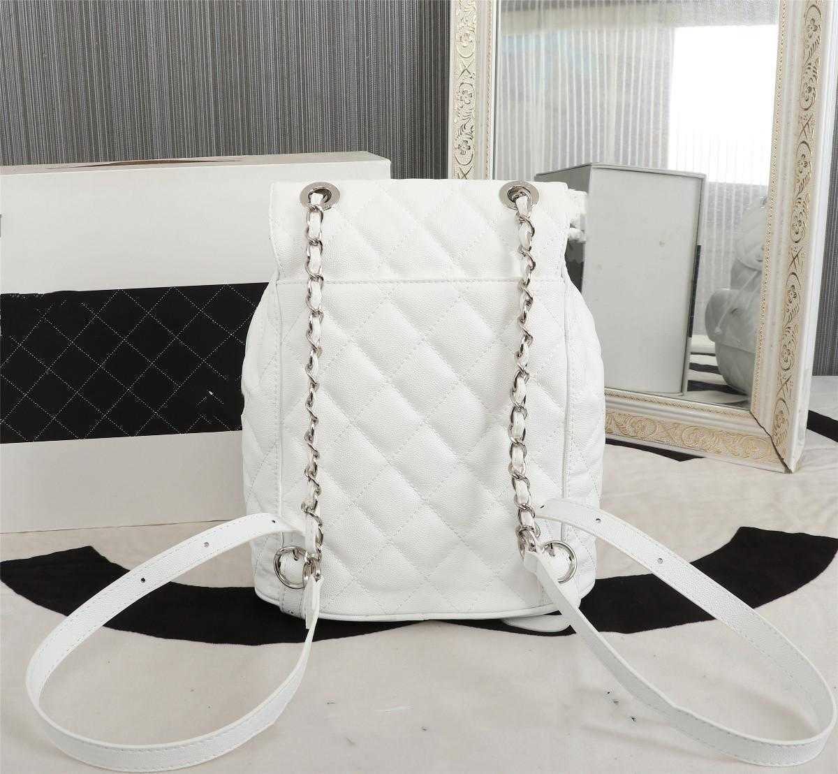 Pu Luxury High-end designer Style backpack leather Ladies Genuine Top Quality Back pack Bags Women School Backpacks Classic brand purse, Black silver chain
Pu Luxury High-end designer Style backpack leather Ladies Genuine Top Quality Back pack Bags Women School Backpacks Classic brand purse, Black silver chain