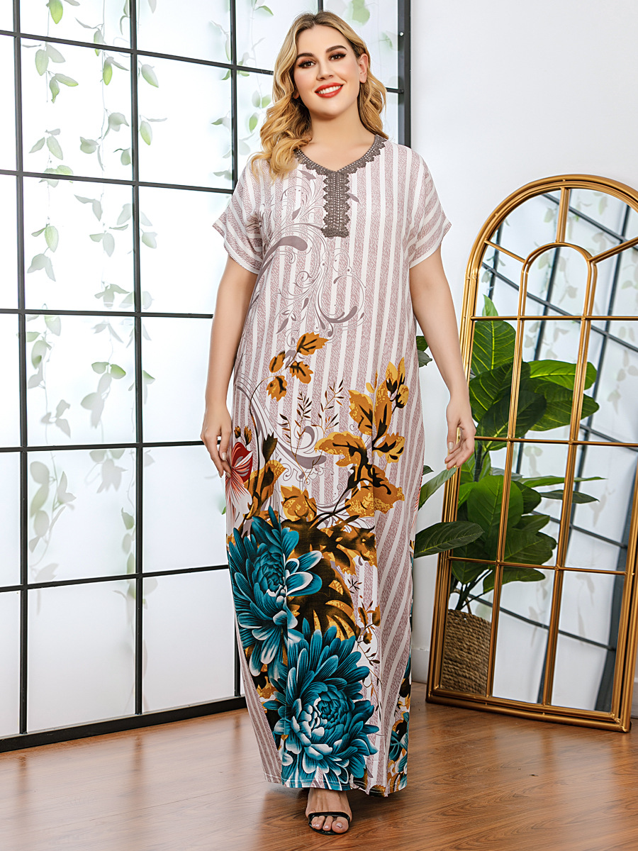 Ramadan Turkey India Muslim Dress Floral Print Women Abaya Duabi Arabic Vestidos Moroccon Kaftan Islamic Clothing Jilbab Gown
Ramadan Turkey India Muslim Dress Floral Print Women Abaya Duabi Arabic Vestidos Moroccon Kaftan Islamic Clothing Jilbab Gown