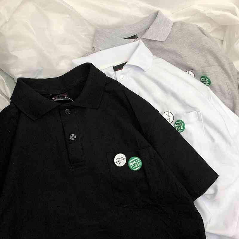 Polo Shirt Men's brand large short summer thin loose day work half sleeve functional Paul fashion shirt, White;black
Polo Shirt Men's brand large short summer thin loose day work half sleeve functional Paul fashion shirt, White;black