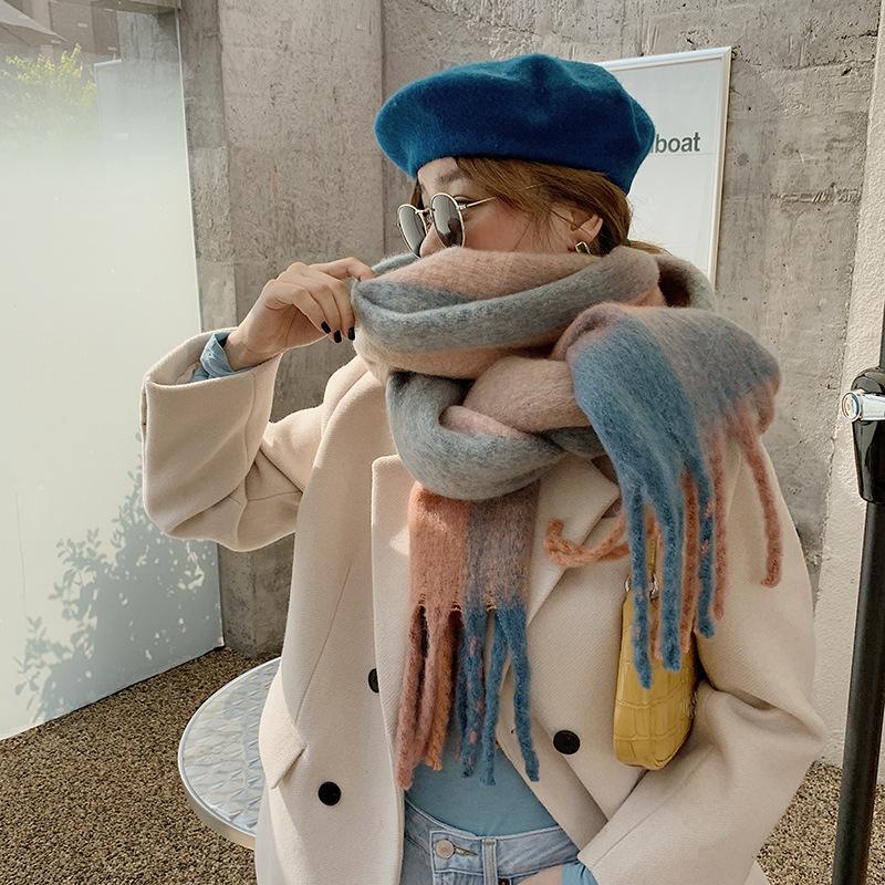 Scarves 2021 Winter Cashmere Plaid Tassels Shawl Love Thick Braid Rainbow Color Matching Scarf Women
Scarves 2021 Winter Cashmere Plaid Tassels Shawl Love Thick Braid Rainbow Color Matching Scarf Women
