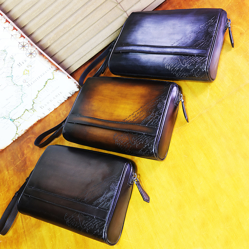 Rosewood Scritto Swipe Leather Pouch zipper men's wallet Retro bag luxury clutch Organizer big capacity passport cover
Rosewood Scritto Swipe Leather Pouch zipper men's wallet Retro bag luxury clutch Organizer big capacity passport cover