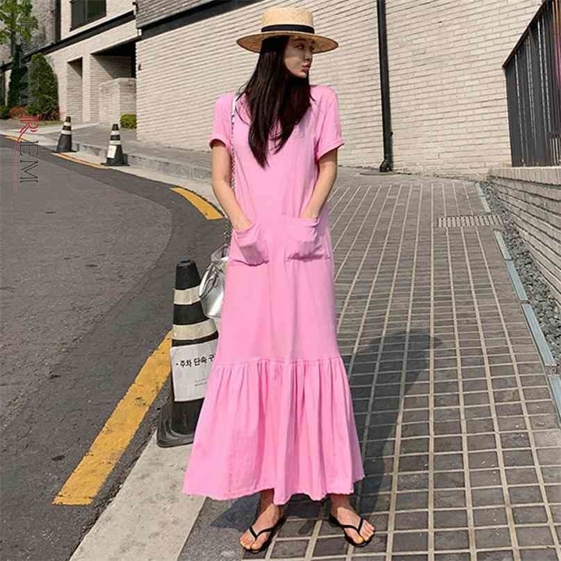 Summer Short Sleeve Pink Dress Women's Korean Version Ruffle Shirt Dresses Female Fashion 2D1667 210526
Summer Short Sleeve Pink Dress Women's Korean Version Ruffle Shirt Dresses Female Fashion 2D1667 210526