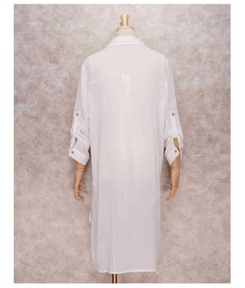 Bikini Cover-ups White Cotton Tunic Sexy Women Beach Wear Swim Suit Cover Up Causual Top femme sarongs for the beach Q1068 210420