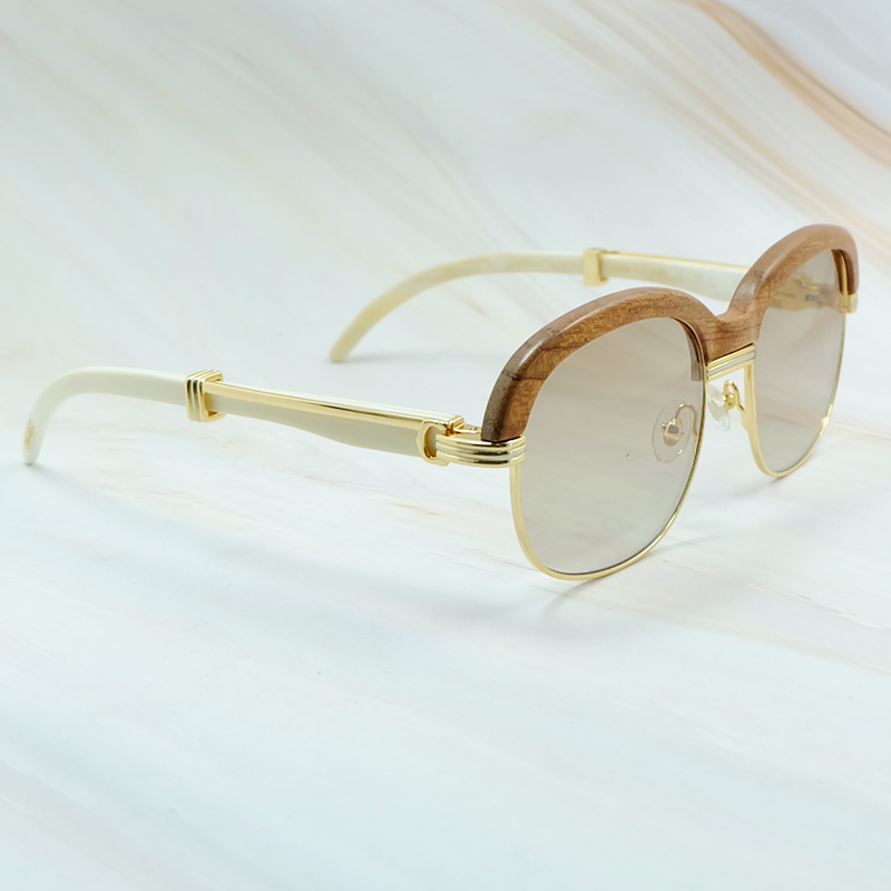 Natural Horn Sunglasses Mens Accessories High Quality New Stylish Decoration Fashion Vintage Sun Shades Wholesale Eyewear Good quality