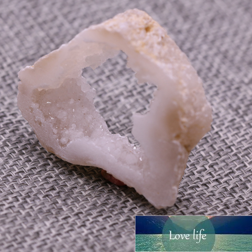 Druzy Agates Necklace for Women Men Crystal Quartz Slice Pendant Necklaces Charms Waxed Thread Natural Stone Pendant 30x40mm