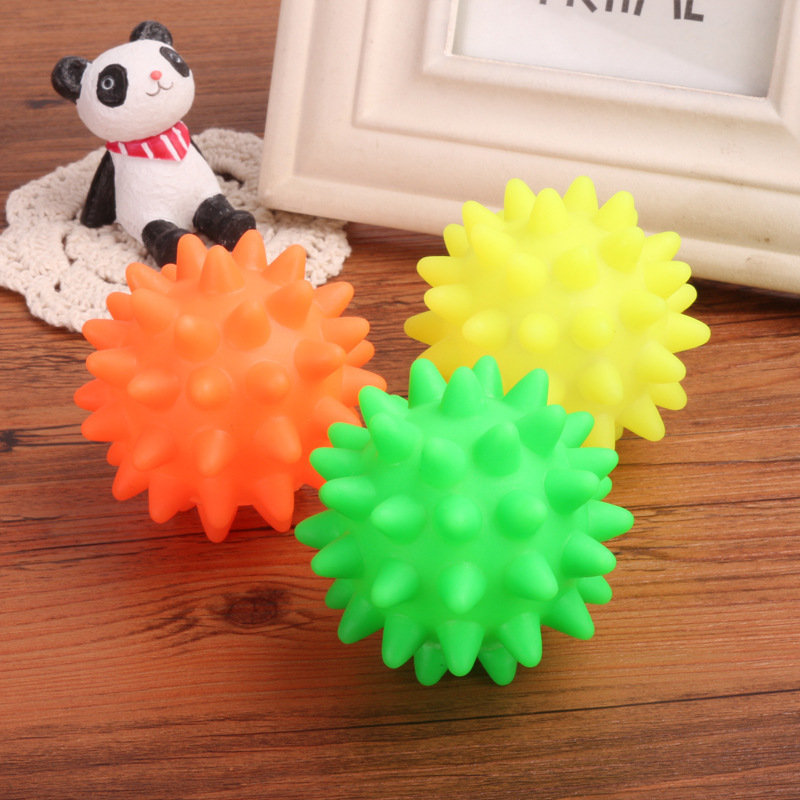 Interactive Dog Toys For Small Dogs Vinyl Glue Squeak Puppy Ball Diameter 6.5cm Pet Chew Bite Resistant