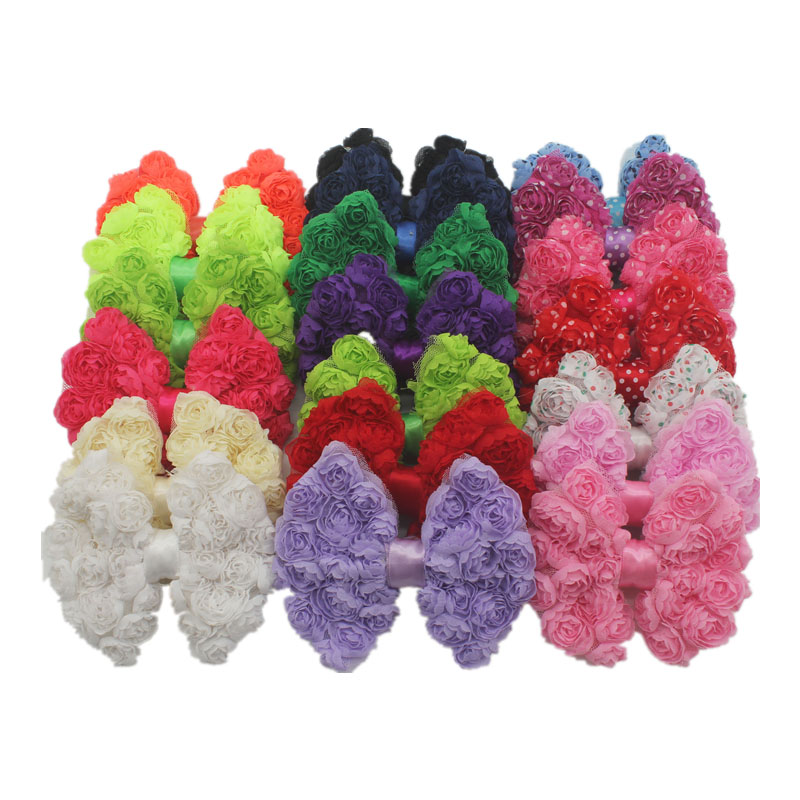 30pcs/lot 4.5-5" Chic Shabby Chiffon Rose Bows in Girls Hair Accessories Hair Bow Supplies Chiffon Bow for Kids Head Wears, Multi-color
30pcs/lot 4.5-5" Chic Shabby Chiffon Rose Bows in Girls Hair Accessories Hair Bow Supplies Chiffon Bow for Kids Head Wears, Multi-color