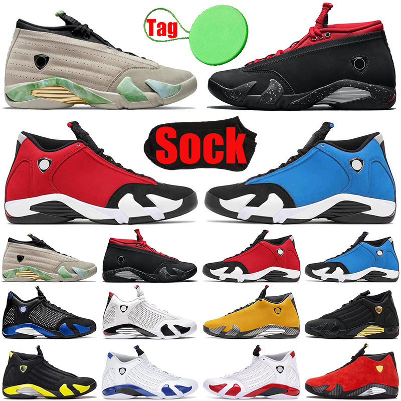 With Sock and Tag 14 14s mens basketball shoes Fortune Red Lipstick Gym Blue university red Varsity royal gold men trainers sports sneakers size 7-13, #15 black toe
With Sock and Tag 14 14s mens basketball shoes Fortune Red Lipstick Gym Blue university red Varsity royal gold men trainers sports sneakers size 7-13, #15 black toe
