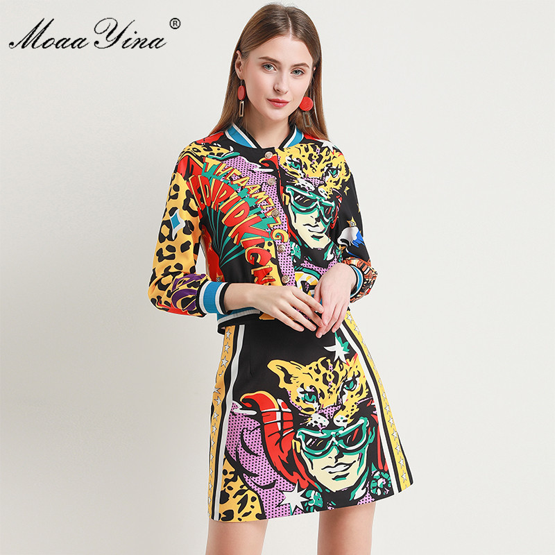 Fashion Designer Set Autumn Women Long sleeve Abstract Print Elegant short jacket Tops+Sexy Mini Skirt Suit 210524, Multi
Fashion Designer Set Autumn Women Long sleeve Abstract Print Elegant short jacket Tops+Sexy Mini Skirt Suit 210524, Multi