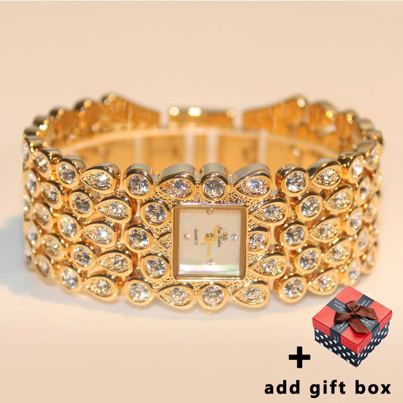 Bs Women Bracelet Watches Luxury Brand Gold Crystal Ladies Wrist Dress Elegant Female Wristwatch Relogio Feminino 210707
Bs Women Bracelet Watches Luxury Brand Gold Crystal Ladies Wrist Dress Elegant Female Wristwatch Relogio Feminino 210707