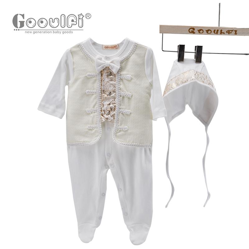 Jumpsuits Gooulfi Baby Boy Romper 3-6 Months Cotton Christening Sets Long Sleeve With Hat Gentelman Formal Born Fall Jumpsuit Footie, Blue
Jumpsuits Gooulfi Baby Boy Romper 3-6 Months Cotton Christening Sets Long Sleeve With Hat Gentelman Formal Born Fall Jumpsuit Footie, Blue