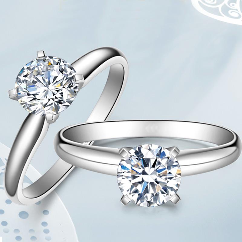 Cluster Rings 14K Au585 White Gold Ring Women Wedding Anniversary Engagement Party 4 Claw Round Moissanite Diamond Elegant Trendy Classic
Cluster Rings 14K Au585 White Gold Ring Women Wedding Anniversary Engagement Party 4 Claw Round Moissanite Diamond Elegant Trendy Classic