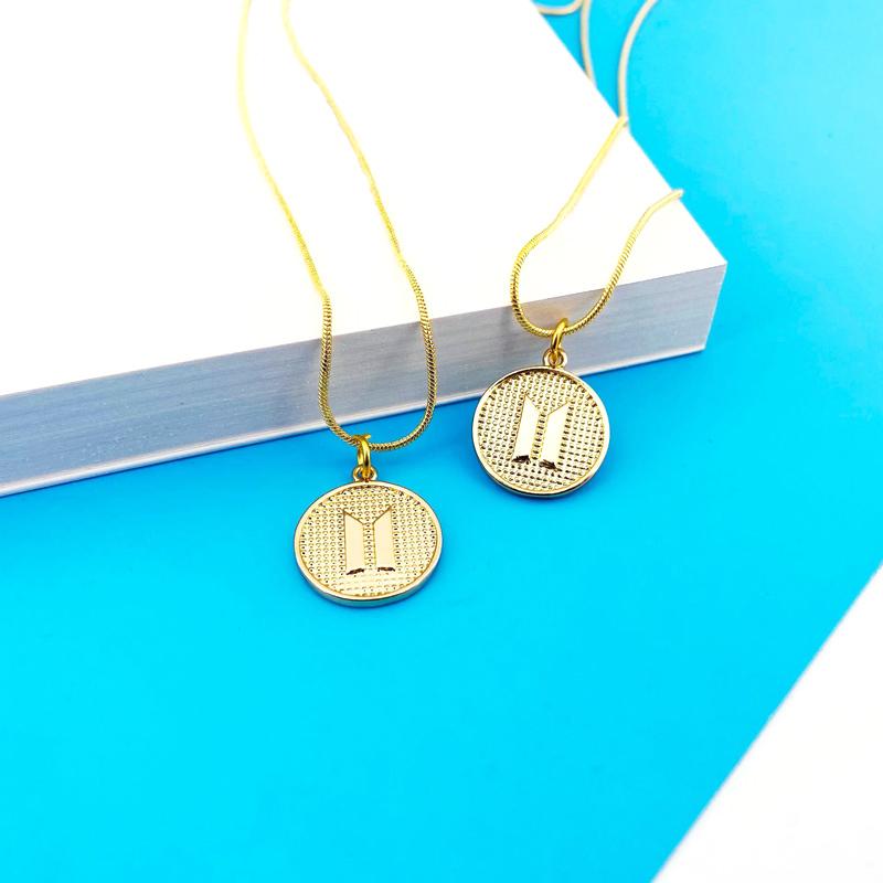 Chains Bangtan Boys Necklace Collares Army Tag Pendant Vintage Gold Color Korean Kpop Stainless Steel Necklaces Jewelry Bijouxs 2021
Chains Bangtan Boys Necklace Collares Army Tag Pendant Vintage Gold Color Korean Kpop Stainless Steel Necklaces Jewelry Bijouxs 2021