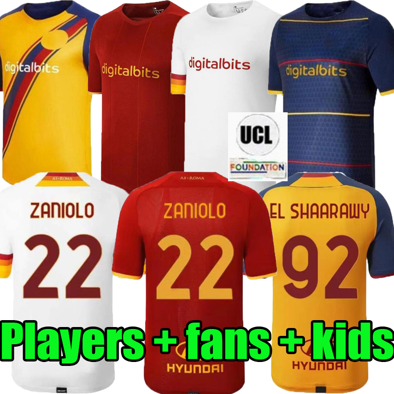 21 22 roma home away SOCCER JERSEYS Pastore Pellegrini 2021 2022 Player fans rome totti Zaniolo DZEKO MANCINI KUMBULLA men kit FOOTBALL Uniforms
21 22 roma home away SOCCER JERSEYS Pastore Pellegrini 2021 2022 Player fans rome totti Zaniolo DZEKO MANCINI KUMBULLA men kit FOOTBALL Uniforms