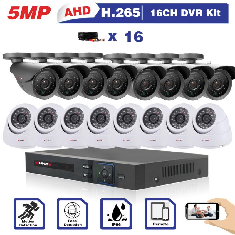 Wireless Camera Kits H.265 16CH AHD 5mp DVR Kit 16 Channels HD IN/Outdoor Waterproof CCTV Security System Video Surveillance
Wireless Camera Kits H.265 16CH AHD 5mp DVR Kit 16 Channels HD IN/Outdoor Waterproof CCTV Security System Video Surveillance