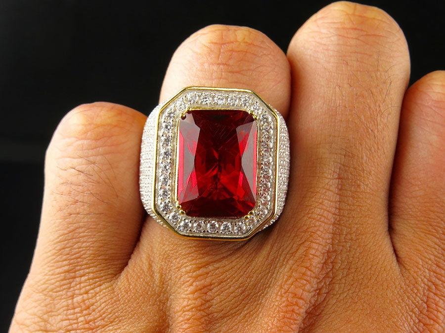 Cluster Rings Hiphop/Rock Origin Natural 3 S Ruby Gemstone Jewelry 14K Gold Color Ring Men Setting With Pure Bizuteria Box, Golden;silver
Cluster Rings Hiphop/Rock Origin Natural 3 S Ruby Gemstone Jewelry 14K Gold Color Ring Men Setting With Pure Bizuteria Box, Golden;silver