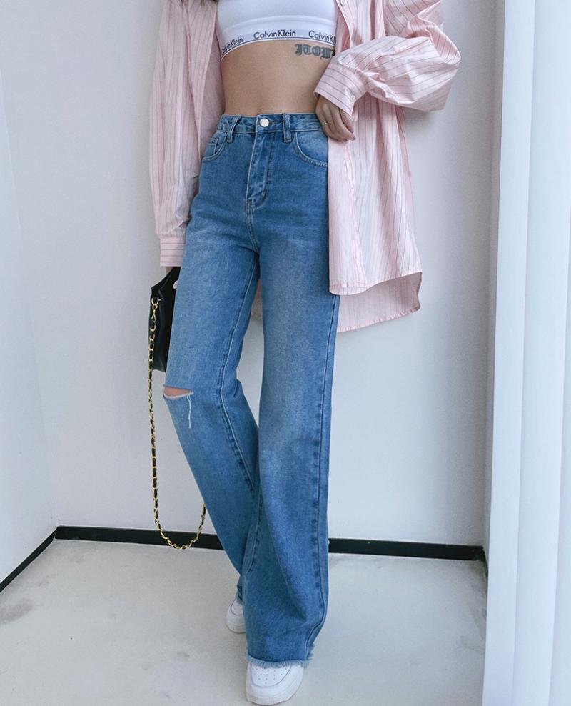 Women's Jeans For Women Straight Loose Boyfriend Ripped Holes High Waist Casual Jean Female Denim Flare Pants Streetwear 2022 WJ361, Blue
Women's Jeans For Women Straight Loose Boyfriend Ripped Holes High Waist Casual Jean Female Denim Flare Pants Streetwear 2022 WJ361, Blue
